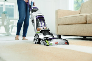 ProHeat 2X Revolution Pet Pro Carpet Cleaner deep cleaning heavy dirt from carpet.